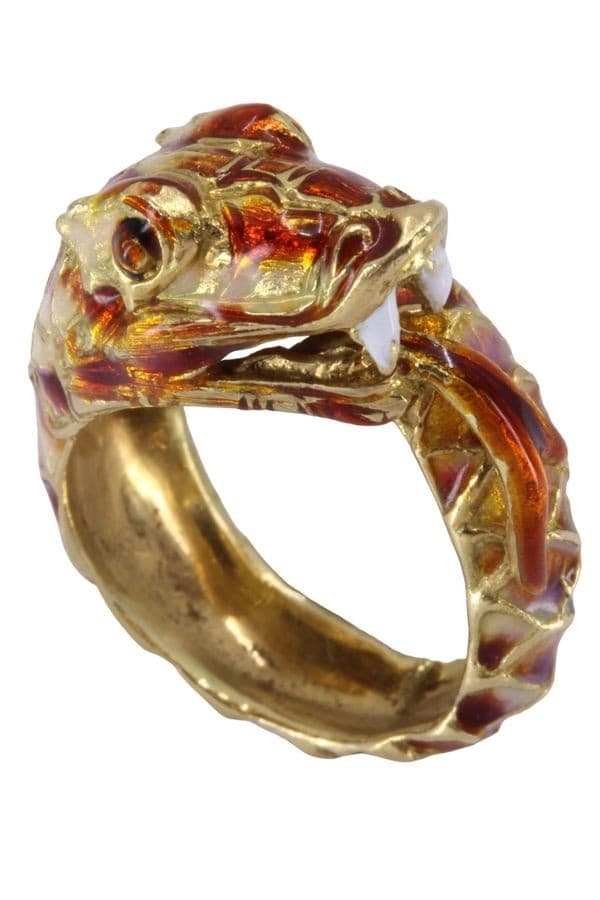 Bague Serpent Émaillée - photo 4