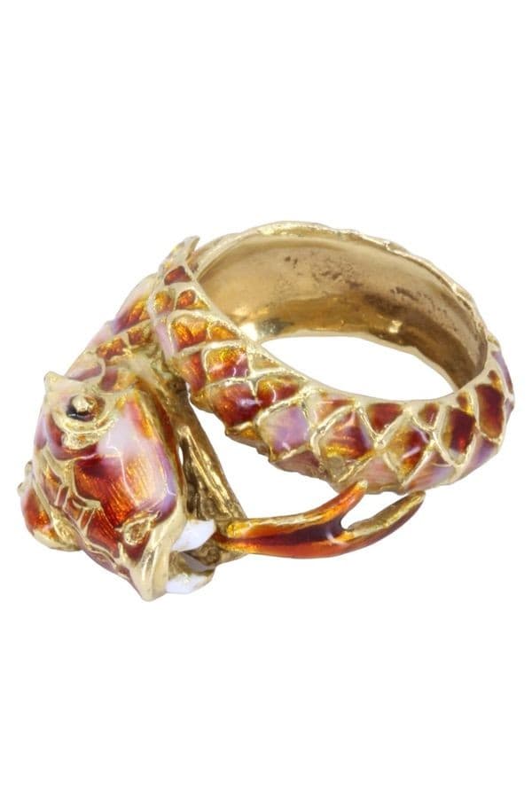 Bague Serpent Émaillée - photo 7