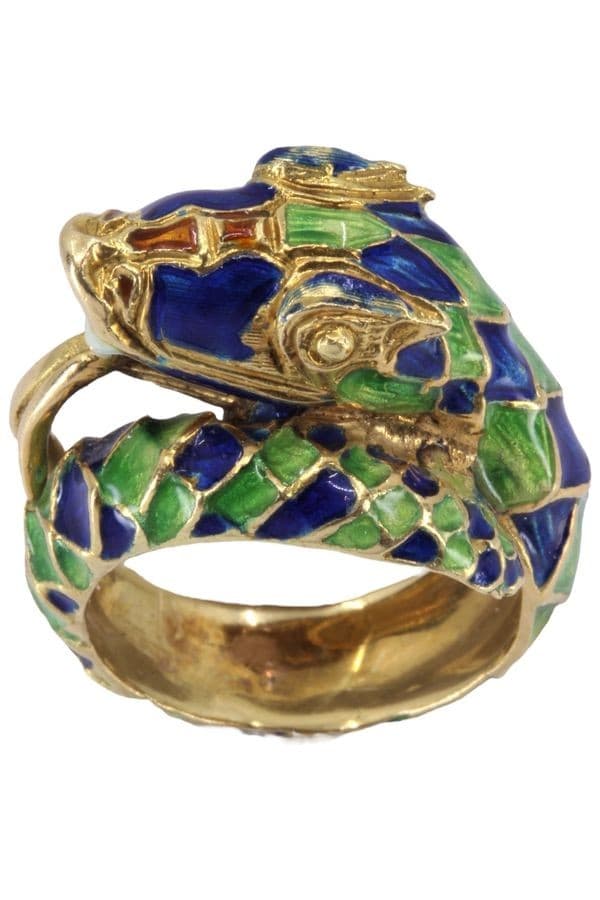 Bague Serpent Émaillée