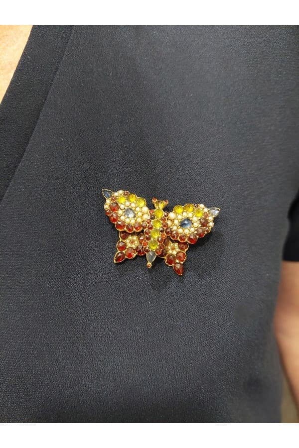 Broche Papillon Ancienne - photo 2