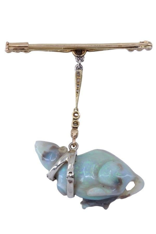 Broche Rat Ancienne Opale - photo 2