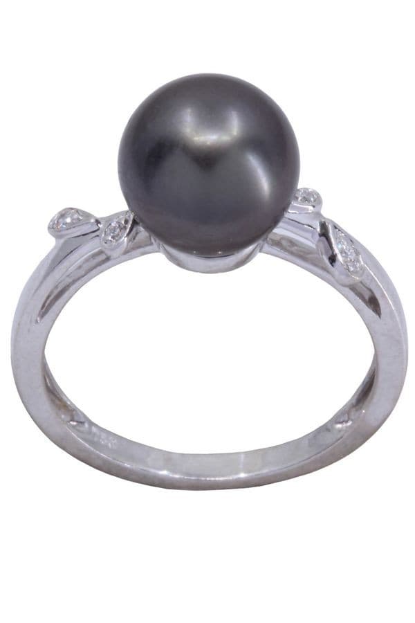 Bague Perle de Tahiti et Diamants