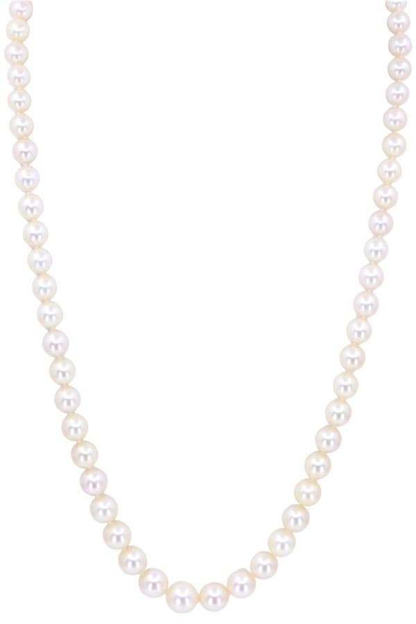 Collier de Perles en Chute Diamants Art-Déco