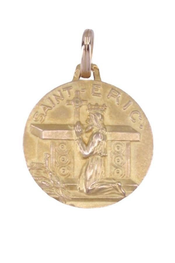 MÉDAILLE ANCIENNE SAINT ÉRIC, photo 2 sur 3