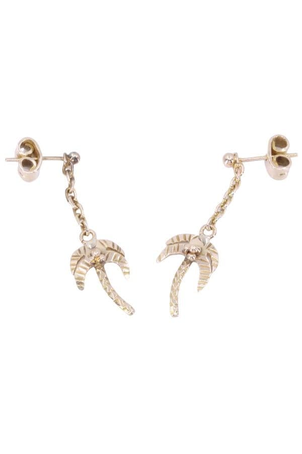 Boucles d'Oreilles Pendantes Palmiers - photo 3
