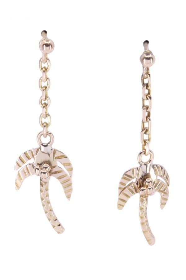 Boucles d'Oreilles Pendantes Palmiers