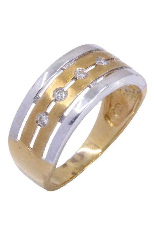 Bague 2 Ors Diamants - photo 4
