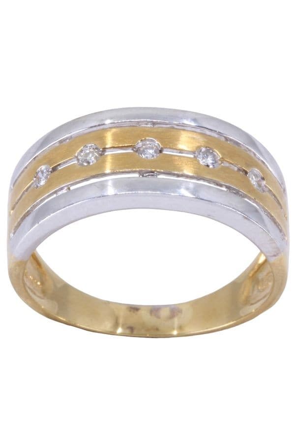 Bague 2 Ors Diamants