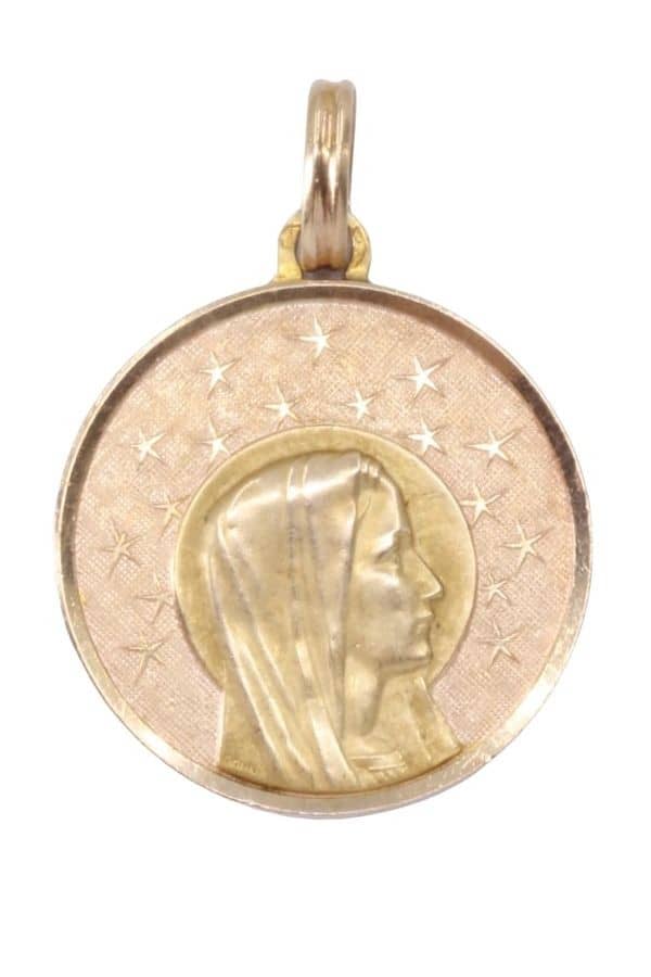 MÉDAILLE VIERGE ANCIENNE, photo 2 sur 3