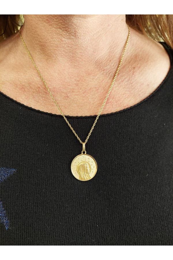 Médaille Vierge Ancienne - photo 2