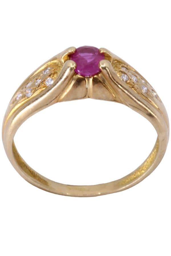 Bague Rubis et Diamants