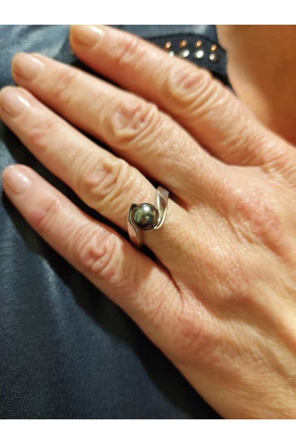 Bague Moderne Perle de Tahiti - photo 2
