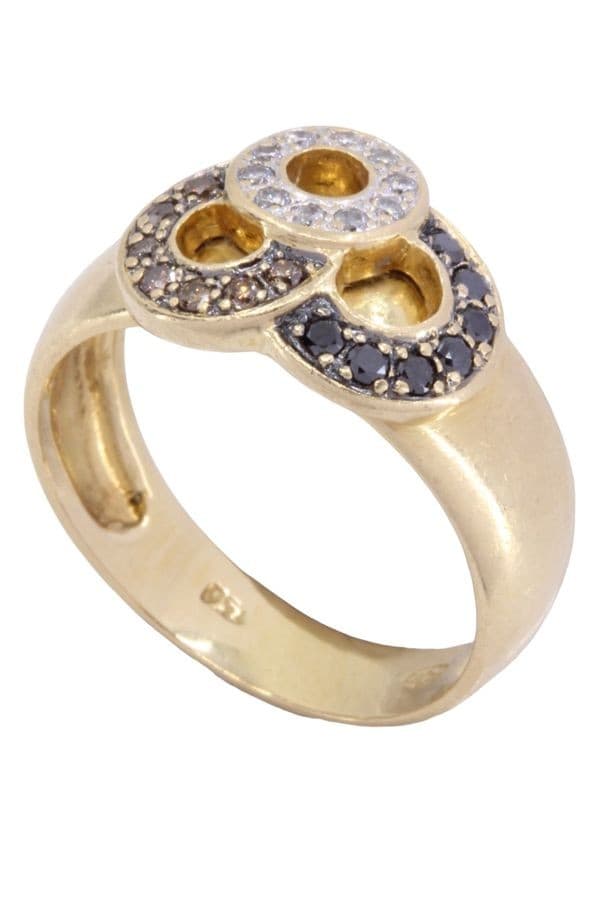 Bague Moderne Diamants 3 Tons - photo 4