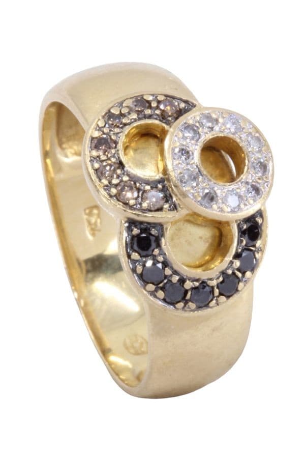 Bague Moderne Diamants 3 Tons - photo 5