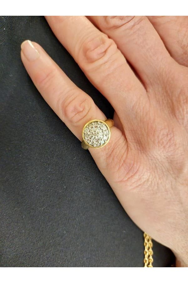 Bague Moderne Pavage Diamants - photo 2