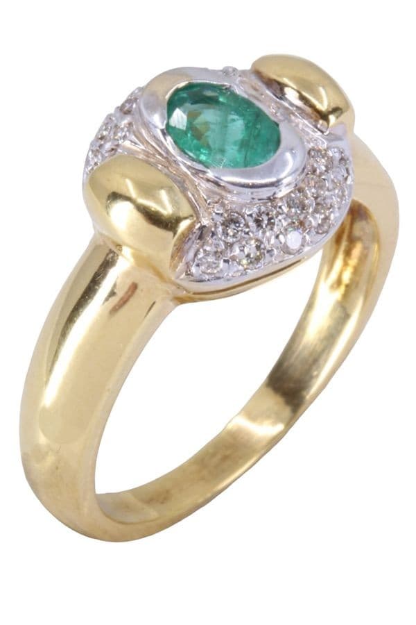 Bague Émeraude et Diamants - photo 4