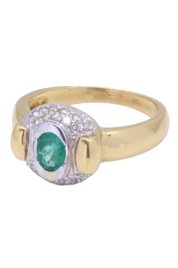 Bague Émeraude et Diamants - photo 3