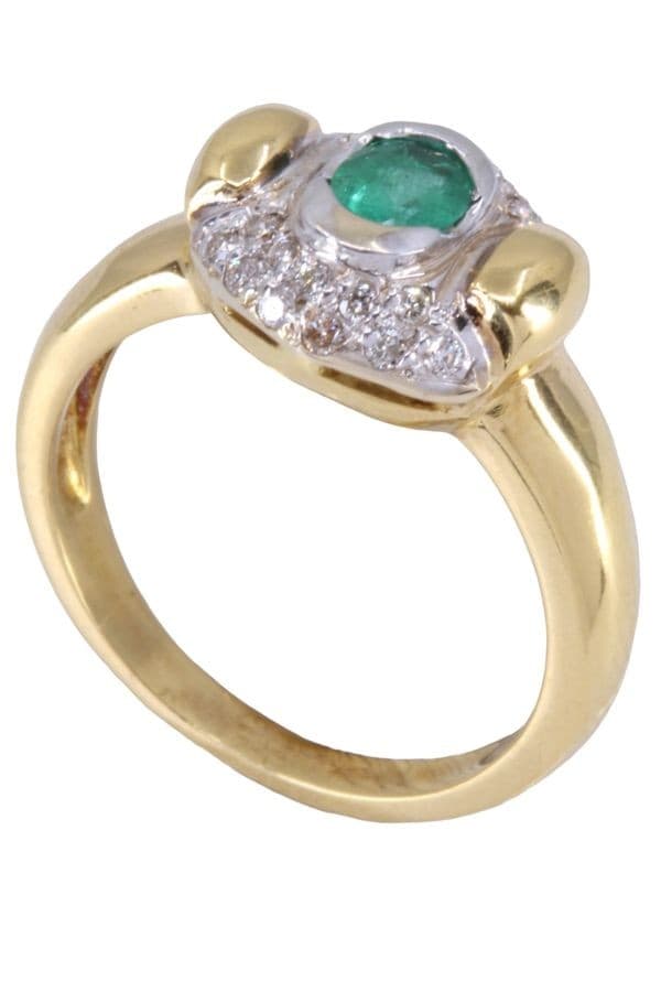 Bague Émeraude et Diamants - photo 6