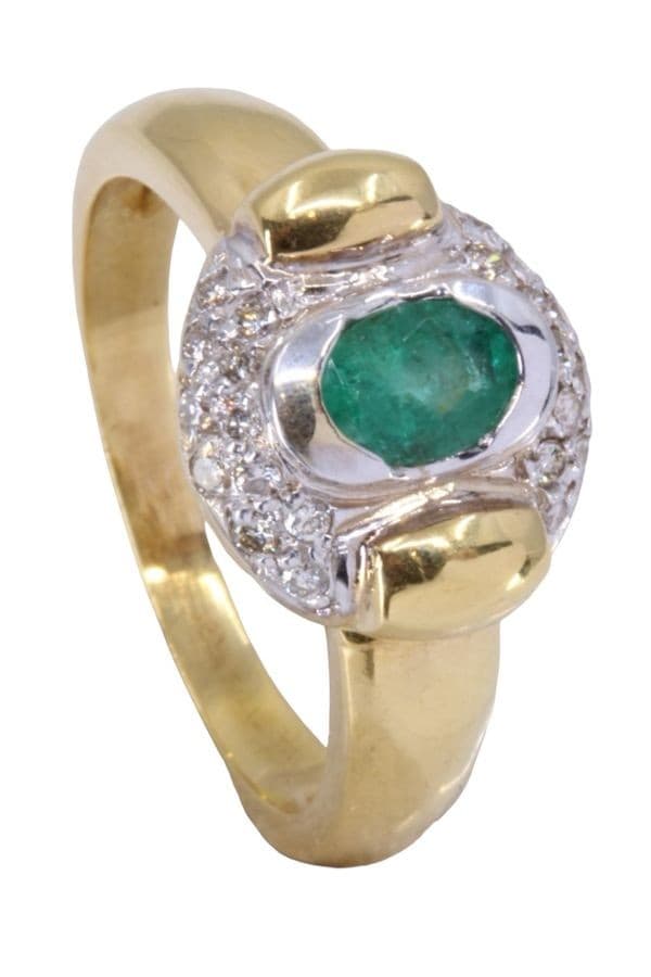 Bague Émeraude et Diamants - photo 5