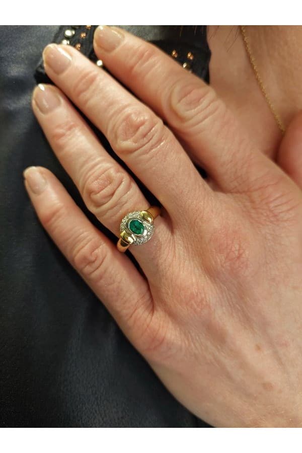 Bague Émeraude et Diamants - photo 2
