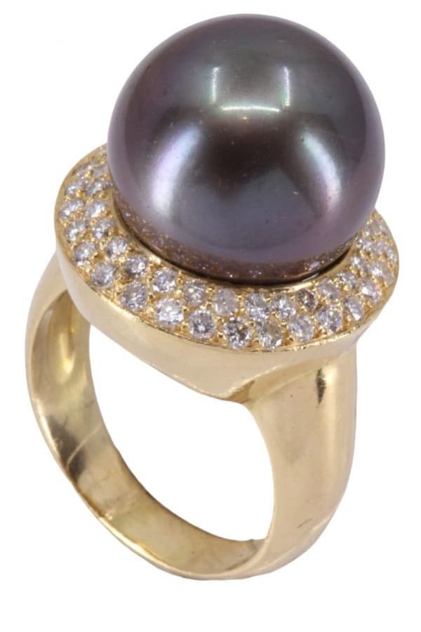 Bague Perle de Tahiti et Diamants - photo 5
