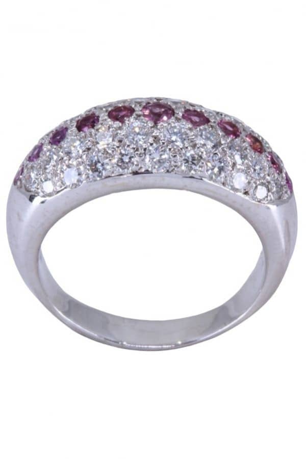 BAGUE TOURMALINES ET DIAMANTS, photo 2 sur 3