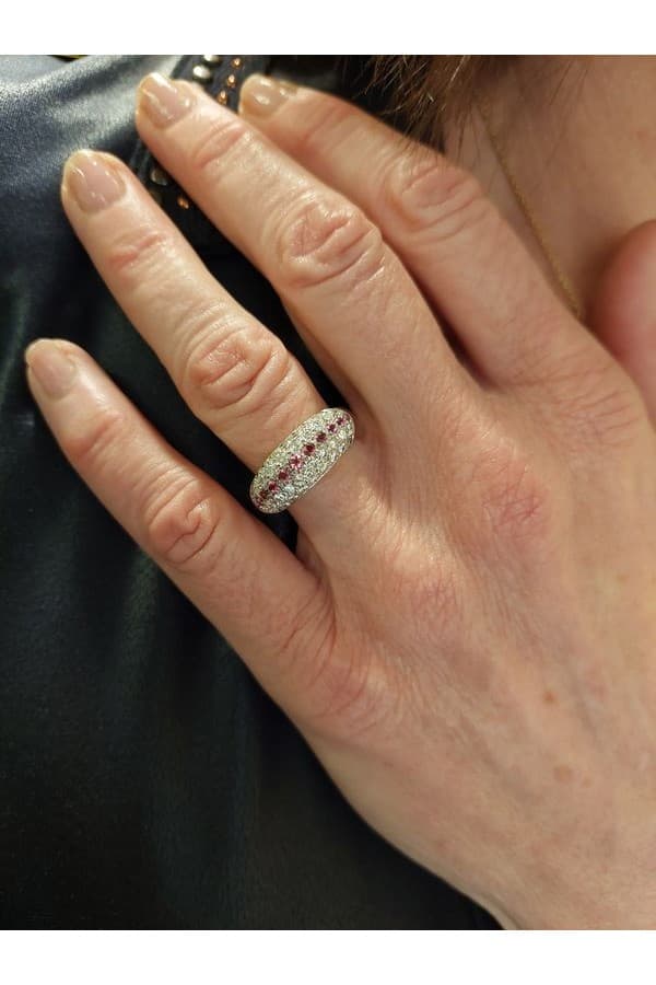 Bague Tourmalines et Diamants - photo 2