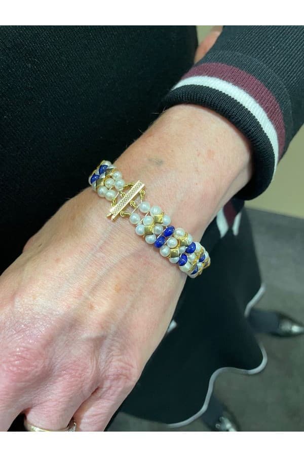 Bracelet Perles de Culture 3 Rangs - photo 2