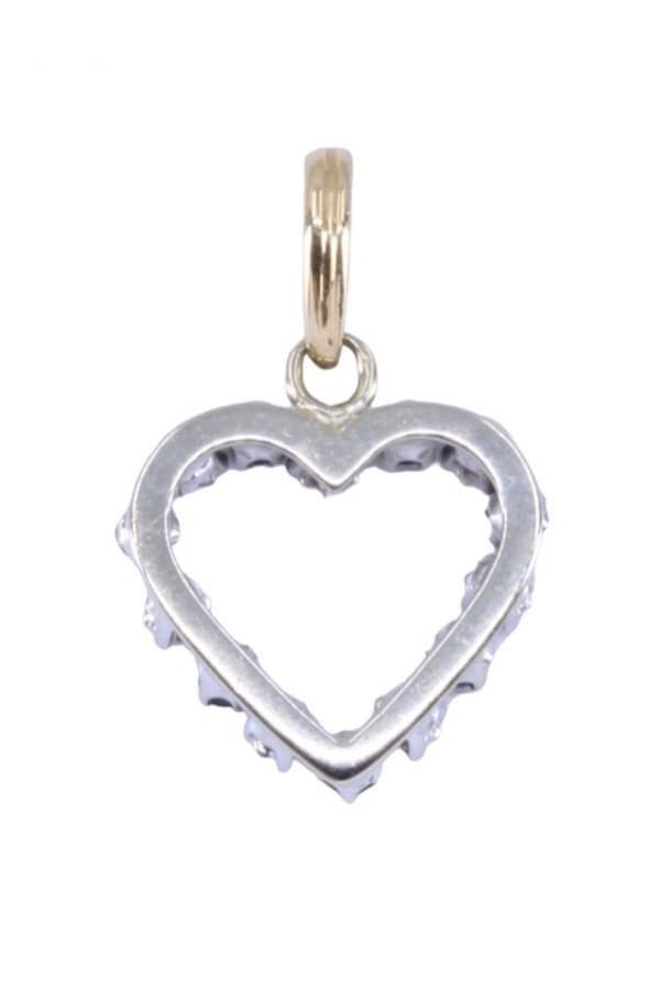 Pendentif Cœur Saphirs et Diamants - photo 3