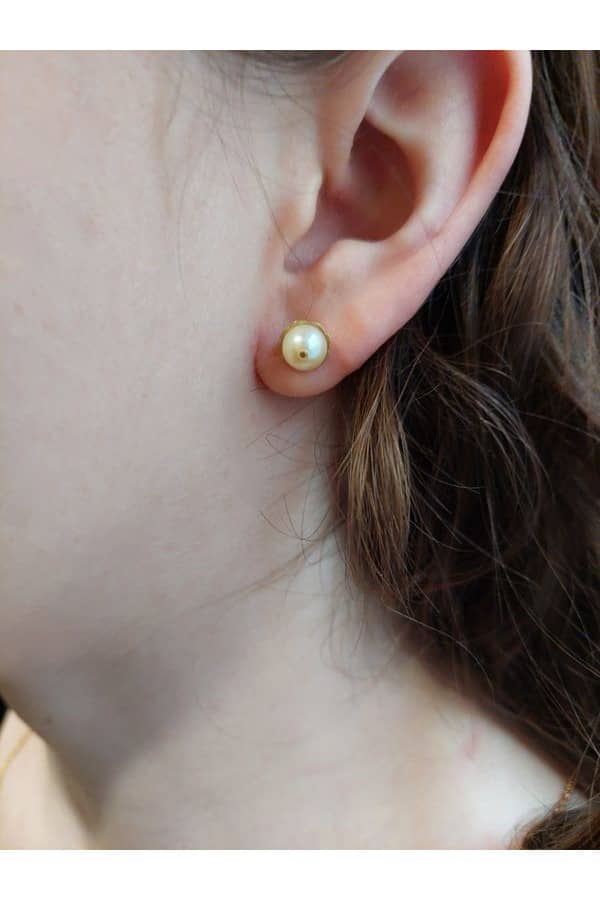 BOUCLES D'OREILLES PERLES, photo 2 sur 3