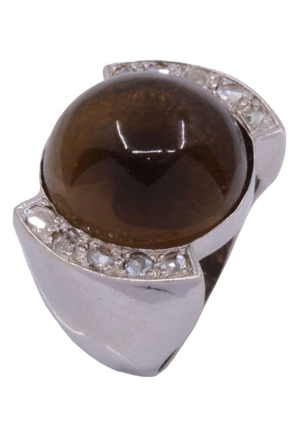 Bague Ancienne Quartz et Diamants - photo 3