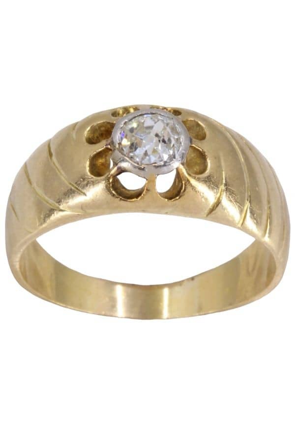 BAGUE JONC DIAMANT 0.35 CARAT, photo 2 sur 3