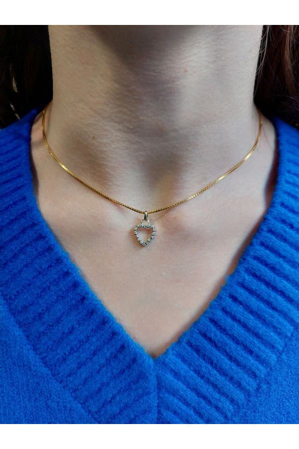 Pendentif Cœur Diamants - photo 2