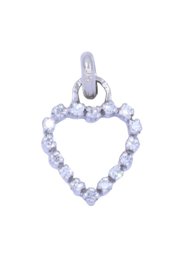 Pendentif Cœur Diamants