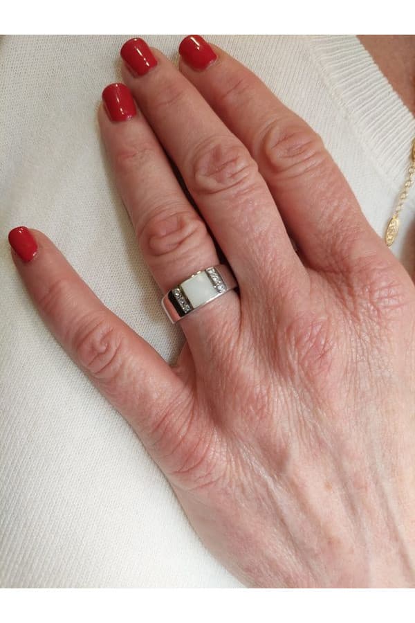 Bague Nacre et Diamants - photo 2