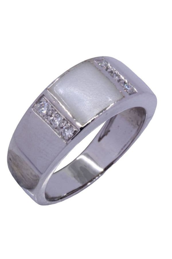 Bague Nacre et Diamants - photo 3