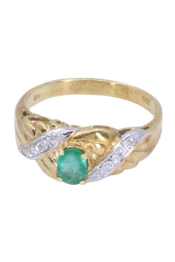 Bague Émeraude et Diamants - photo 6