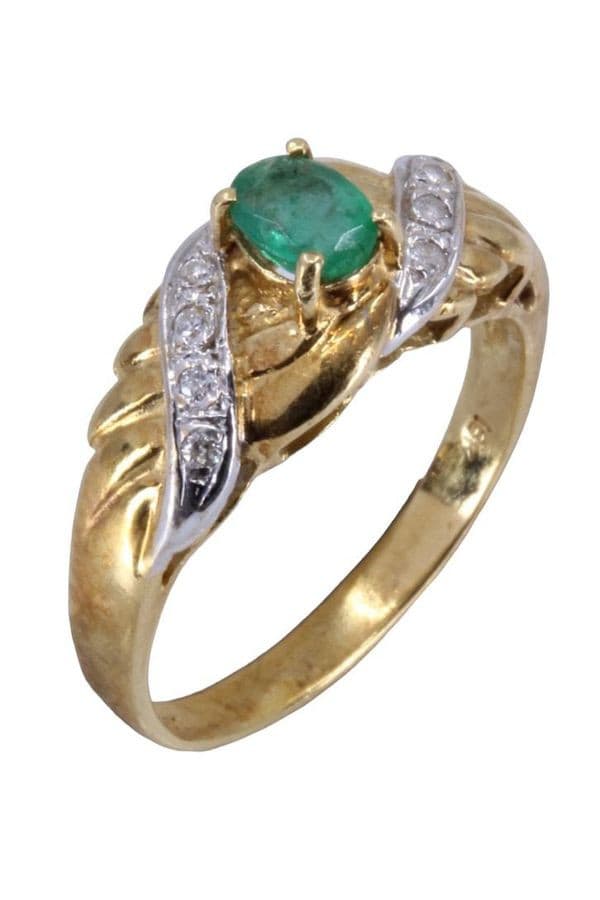 Bague Émeraude et Diamants - photo 5