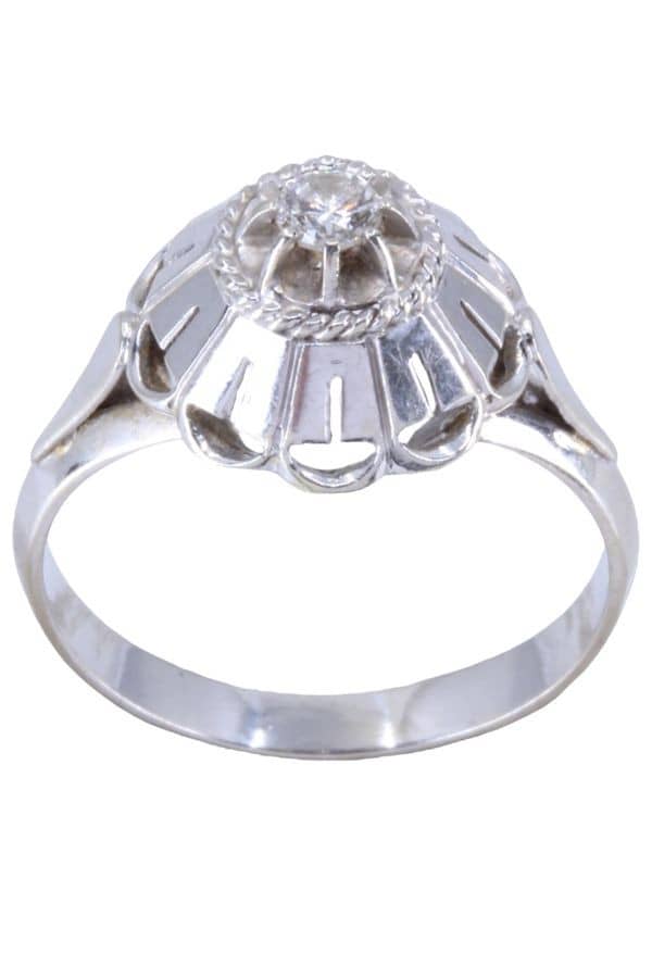 SOLITAIRE ANCIEN DIAMANT, photo 2 sur 3