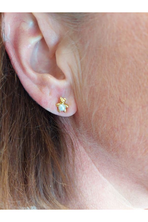 Boucles d'Oreilles Perles Oursons - photo 2