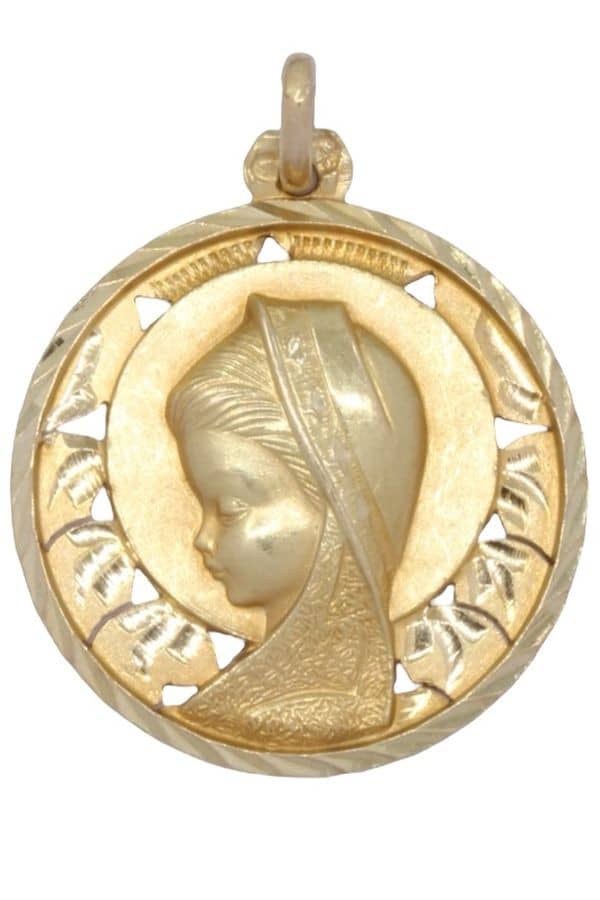 MÉDAILLE VIERGE ANCIENNE, photo 2 sur 3