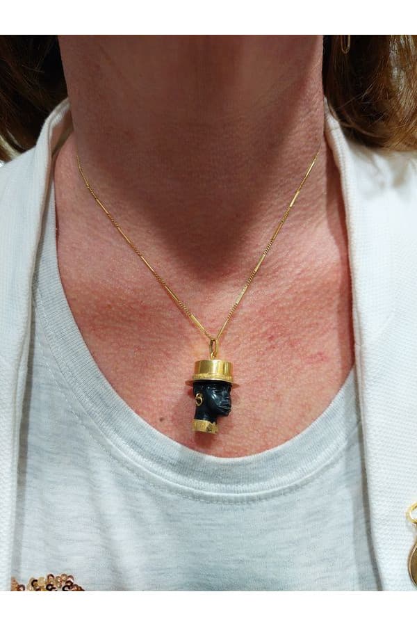 Pendentif Tête de Maure Èbéne - photo 2