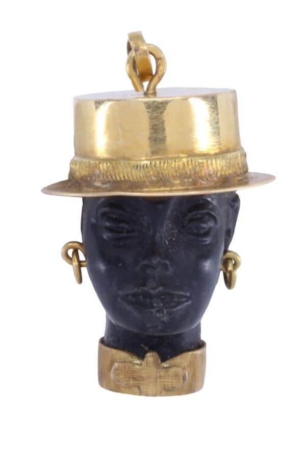 PENDENTIF TÊTE DE MAURE ÈBÉNE, photo 2 sur 3