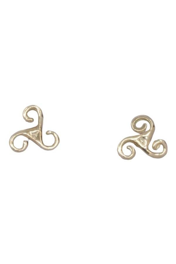 BOUCLES D'OREILLES TRISKÈLES, photo 2 sur 3