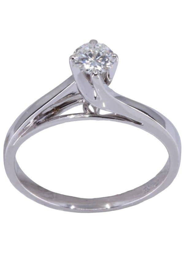SOLITAIRE DIAMANT 0.33 CARAT, photo 2 sur 3