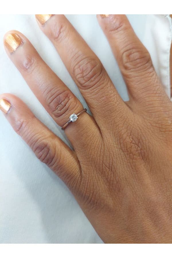 Solitaire Diamant 0.17 Carat - photo 2