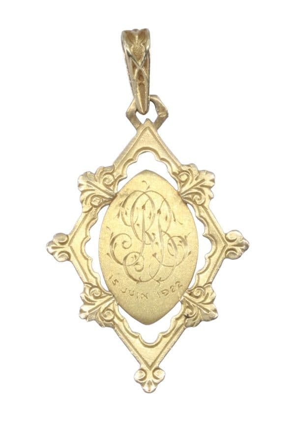 Medaille Vierge Art-Déco - photo 3