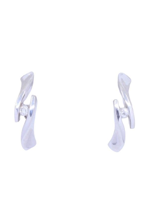 Boucles d'Oreilles Modernes Diamants