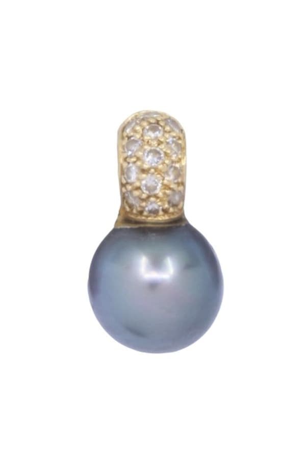 Pendentif Perle de Tahiti et Diamants