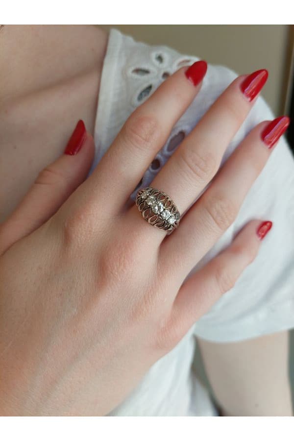 Bague Jarretière Diamants - photo 2